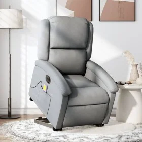 Elektrischer, hochklappbarer Massagesessel aus hellgrauem Stoff von , Sessel - Ref: Foro24-3204200, Preis: 343,92 €, Rabatt: %
