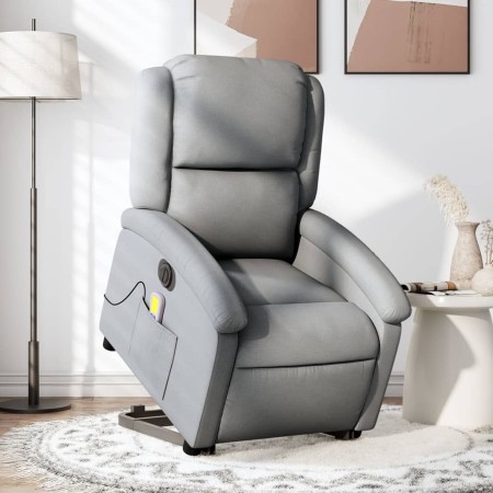 Elektrischer, hochklappbarer Massagesessel aus hellgrauem Stoff von , Sessel - Ref: Foro24-3204200, Preis: 320,17 €, Rabatt: %