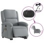 Elektrischer, hochklappbarer Massagesessel aus hellgrauem Stoff von , Sessel - Ref: Foro24-3204200, Preis: 320,17 €, Rabatt: %