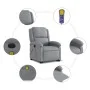 Sillón de masaje eléctrico reclinable elevable tela gris claro de , Sillones - Ref: Foro24-3204200, Precio: 336,33 €, Descuen...