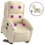 Sillón de masaje eléctrico reclinable elevable tela crema de , Sillones - Ref: Foro24-3204209, Precio: 341,86 €, Descuento: %