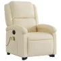 Sillón de masaje eléctrico reclinable elevable tela crema de , Sillones - Ref: Foro24-3204209, Precio: 341,86 €, Descuento: %