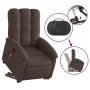 Sillón masaje eléctrico reclinable elevable tela marrón oscuro de , Sillones - Ref: Foro24-3204133, Precio: 351,52 €, Descuen...