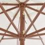 Außen-Sonnenschirm mit weißem Holzstock in Sandfarbe, 350 cm. von vidaXL, Sonnenschirme - Ref: Foro24-44527, Preis: 116,93 €,...