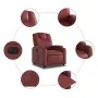 Sillón reclinable eléctrico de cuero sintético rojo tinto de , Sillones - Ref: Foro24-3204420, Precio: 285,25 €, Descuento: %