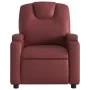 Sillón reclinable eléctrico de cuero sintético rojo tinto de , Sillones - Ref: Foro24-3204420, Precio: 285,25 €, Descuento: %