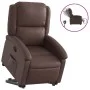 Sillón reclinable elevable eléctrico de cuero sintético marrón de , Sillones - Ref: Foro24-3204242, Precio: 342,22 €, Descuen...