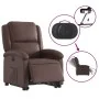 Sillón reclinable elevable eléctrico de cuero sintético marrón de , Sillones - Ref: Foro24-3204242, Precio: 342,22 €, Descuen...