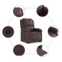Brauner Power-Lift-Liegestuhl aus Kunstleder von , Sessel - Ref: Foro24-3204242, Preis: 325,09 €, Rabatt: %