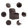 Sillón reclinable elevable eléctrico de cuero sintético marrón de , Sillones - Ref: Foro24-3204242, Precio: 342,22 €, Descuen...