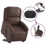 Sillón reclinable elevable eléctrico de cuero sintético marrón de , Sillones - Ref: Foro24-3204242, Precio: 342,22 €, Descuen...