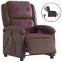 Brown synthetic leather electric reclining massage chair by , Armchairs - Ref: Foro24-3204221, Price: 273,02 €, Discount: %