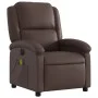 Brown synthetic leather electric reclining massage chair by , Armchairs - Ref: Foro24-3204221, Price: 273,02 €, Discount: %