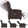 Sillón de masaje reclinable eléctrico cuero sintético marrón de , Sillones - Ref: Foro24-3204221, Precio: 273,11 €, Descuento: %