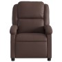 Sillón de masaje reclinable eléctrico cuero sintético marrón de , Sillones - Ref: Foro24-3204221, Precio: 273,11 €, Descuento: %