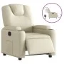 Cream Faux Leather Power Recliner by , Armchairs - Ref: Foro24-3204417, Price: 253,68 €, Discount: %