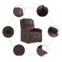Hochklappbarer Liegesessel aus braunem Kunstleder von , Sessel - Ref: Foro24-3204228, Preis: 279,56 €, Rabatt: %