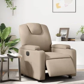 Cappuccino Faux Leather Power Recliner by , Armchairs - Ref: Foro24-3204422, Price: 266,68 €, Discount: %
