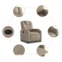 Cappuccino Faux Leather Power Recliner by , Armchairs - Ref: Foro24-3204422, Price: 266,16 €, Discount: %
