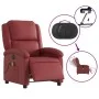 Red Artificial Leather Reclining Massage Chair by , Armchairs - Ref: Foro24-3204223, Price: 264,42 €, Discount: %