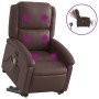 Sillón de masaje elevable eléctrico cuero sintético marrón de , Sillones - Ref: Foro24-3204249, Precio: 336,71 €, Descuento: %