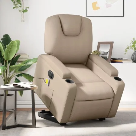 Cappuccino-Elektro-Massagesessel aus Kunstleder von , Sessel - Ref: Foro24-3204457, Preis: 390,84 €, Rabatt: %