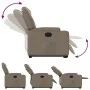 Sillón reclinable elevable cuero artificial color capuchino de , Sillones - Ref: Foro24-3204436, Precio: 301,04 €, Descuento: %