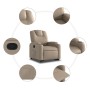 Cappuccino-colored artificial leather liftable recliner chair by , Armchairs - Ref: Foro24-3204436, Price: 280,67 €, Discount: %
