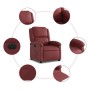 Elektrischer Liegesessel aus rotem Kunstleder von , Sessel - Ref: Foro24-3204216, Preis: 239,46 €, Rabatt: %