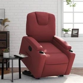 Red artificial leather liftable recliner armchair by , Armchairs - Ref: Foro24-3204434, Price: 313,17 €, Discount: %