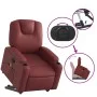 Roter Fußmassage-Liegestuhl aus Kunstleder von , Sessel - Ref: Foro24-3204441, Preis: 334,02 €, Rabatt: %