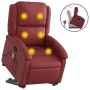 Roter Fußmassage-Liegestuhl aus Kunstleder von , Sessel - Ref: Foro24-3204237, Preis: 297,36 €, Rabatt: %