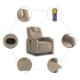 Cappuccino artificial leather foot massage recliner by , Armchairs - Ref: Foro24-3204443, Price: 323,54 €, Discount: %