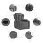 Hebbarer Liegesessel aus dunkelgrauem Stoff von , Sessel - Ref: Foro24-3204483, Preis: 332,54 €, Rabatt: %