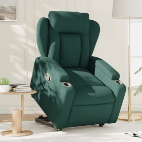Dark green fabric lifting recliner by , Armchairs - Ref: Foro24-3204488, Price: 265,34 €, Discount: %