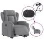 Light Gray Fabric Electric Liftable Recliner Chair by , Armchairs - Ref: Foro24-3204506, Price: 388,83 €, Discount: %