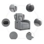Light Gray Fabric Electric Liftable Recliner Chair by , Armchairs - Ref: Foro24-3204506, Price: 388,83 €, Discount: %