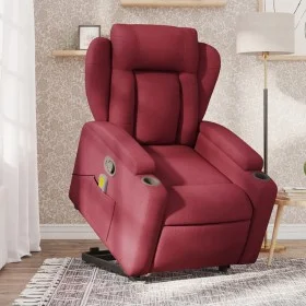 Red fabric liftable massage recliner by , Armchairs - Ref: Foro24-3204497, Price: 345,79 €, Discount: %