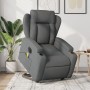 Sillón de masaje eléctrico reclinable elevable tela gris oscuro de , Sillones - Ref: Foro24-3204519, Precio: 331,77 €