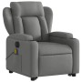 Sillón de masaje eléctrico reclinable elevable tela gris oscuro de , Sillones - Ref: Foro24-3204519, Precio: 344,16 €, Descue...