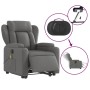 Sillón de masaje eléctrico reclinable elevable tela gris oscuro de , Sillones - Ref: Foro24-3204519, Precio: 344,16 €, Descue...