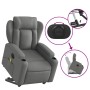 Sillón de masaje eléctrico reclinable elevable tela gris oscuro de , Sillones - Ref: Foro24-3204519, Precio: 344,16 €, Descue...