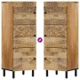 Aparador alto madera maciza de mango 40x33x110 cm en Aparadores | Comprar online en Foro24