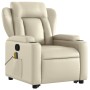 Cremefarbener Fußmassagesessel aus Kunstleder von , Sessel - Ref: Foro24-3204552, Preis: 328,27 €, Rabatt: %