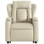 Cremefarbener Fußmassagesessel aus Kunstleder von , Sessel - Ref: Foro24-3204552, Preis: 328,27 €, Rabatt: %