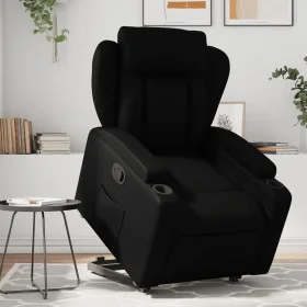 Black artificial leather liftable recliner chair by , Armchairs - Ref: Foro24-3204544, Price: 303,03 €, Discount: %