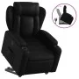 Black artificial leather liftable recliner chair by , Armchairs - Ref: Foro24-3204544, Price: 302,80 €, Discount: %
