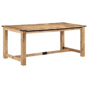 Mesa de comedor madera maciza de mango 180x90x75 cm en Mesas de cocina y de comedor | Comprar online en Foro24