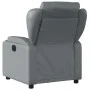 Sillón reclinable eléctrico de cuero sintético gris de , Sillones - Ref: Foro24-3204533, Precio: 251,81 €, Descuento: %