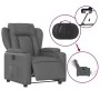 Sillón reclinable eléctrico de cuero sintético gris de , Sillones - Ref: Foro24-3204533, Precio: 251,81 €, Descuento: %